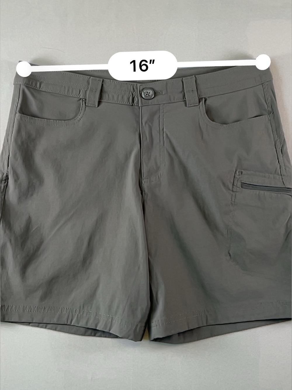 Eddie Bauer Women’s Gray Stretch Hiking Utility 7” Bermuda Shorts Size 10 - Picture 6 of 8